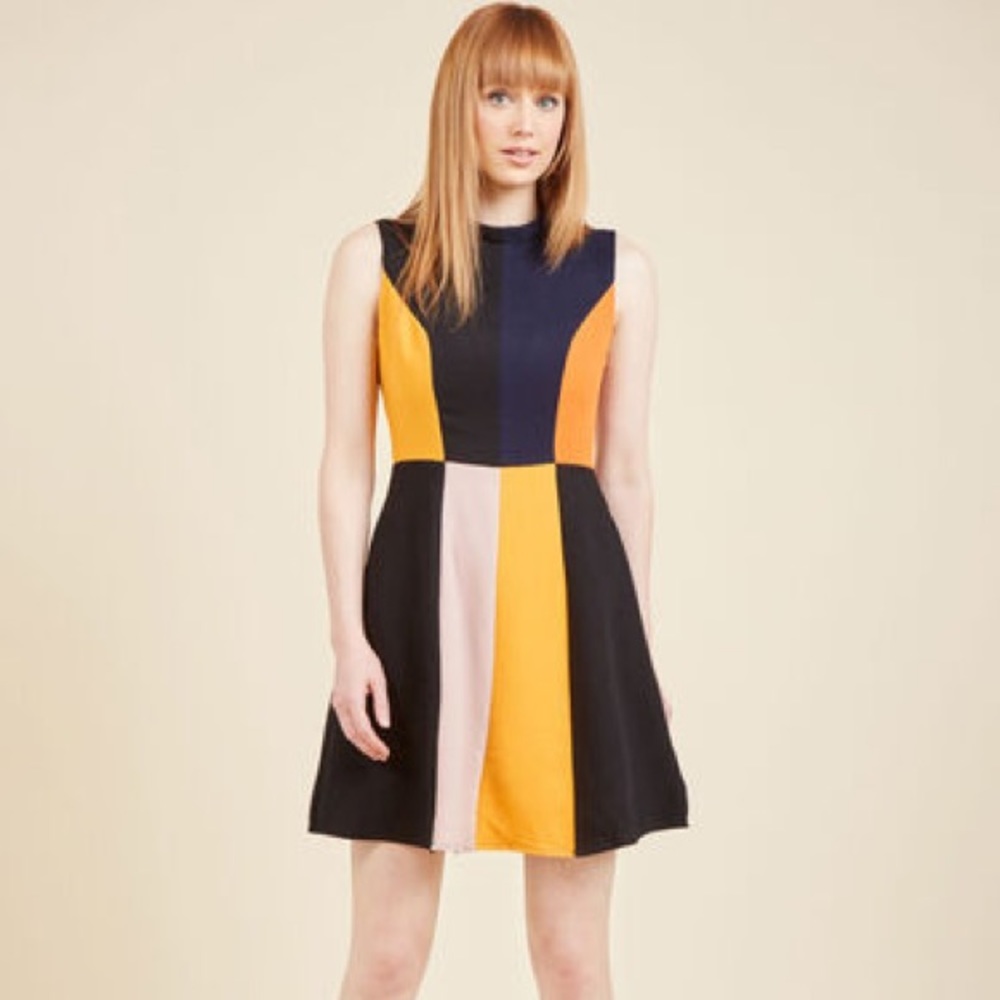 ModCloth Mod Squad Goals A-Line Dress